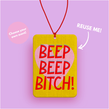 Load image into Gallery viewer, Beep Beep Car air freshener Pink and yellow Copy