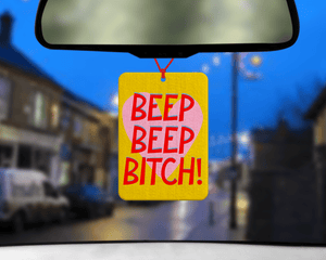 Beep Beep Car air freshener Pink and yellow Copy