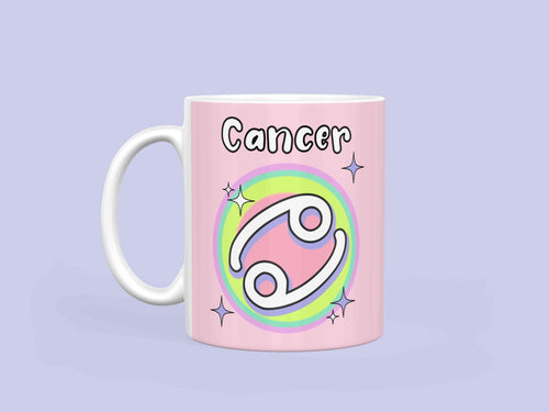 Cancer Star sign mug - Zodiac Cancer Coffee Mug - zodiac coffee mugs June 21 - July 22