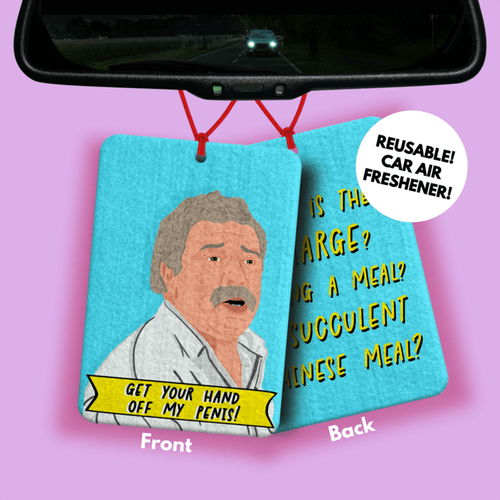 Democracy Manifest Funny Car air freshener - Succulent chinese meal meme car gift