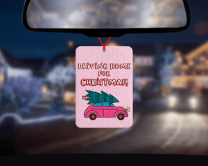 Driving home for Christmas Car air freshener Decoration Pink