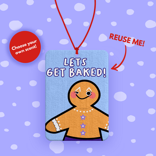 Lets get baked! Funny Gingerbread man Car air freshener