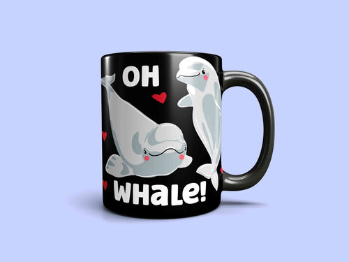 Beluga Whale mug - Beluga coffee mug - Beluga gift for her White Whale Mug