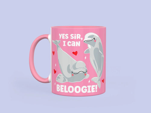 Funny Beluga Whale mug - Yes Sir I can Beloogie