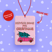 Load image into Gallery viewer, Driving home for Christmas Car air freshener Decoration Pink