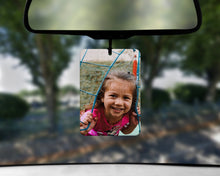Load image into Gallery viewer, Photo car air freshener - picture air freshener - photo car air freshener for her - Car accessories for her - Own Photo gifts - Car Gifts