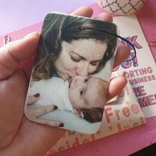 Load image into Gallery viewer, Photo car air freshener - picture air freshener - photo car air freshener for her - Car accessories for her - Own Photo gifts - Car Gifts