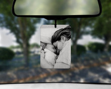 Load image into Gallery viewer, Photo car air freshener - picture air freshener - photo car air freshener for her - Car accessories for her - Own Photo gifts - Car Gifts