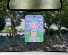 Load image into Gallery viewer, Jeffrey Dahmer Car air freshener - Jeffrey Dahmer GIFT - Dahmer GIFT for Crime lovers - serial killer gifts - dark humour gifts - true crime
