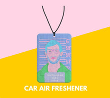 Load image into Gallery viewer, Jeffrey Dahmer Car air freshener - Jeffrey Dahmer GIFT - Dahmer GIFT for Crime lovers - serial killer gifts - dark humour gifts - true crime