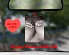 Load image into Gallery viewer, Personalised boudoir picture car air freshener - custom Rude photo air freshener - boudoir picture Gift - Rude Gifts for him - Nude Gifts