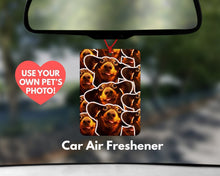 Load image into Gallery viewer, Personalised pet face photo car air freshener - Pet Photo Gifts - Funny Dog Photo Gifts - Personalised Dog Photo gift - Dog Mum Gifts - DOG