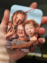 Load image into Gallery viewer, Father's Day personalised Photo Car Air freshener, Dad Car Gift, fathers day car accessories, Grandad gift car gifts, Car Ornament Hanging