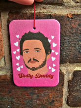 Load image into Gallery viewer, Pedro Pascal car air freshener - Pedro Pascal Gift - The last of us Gift for her - Funny Car accessories - Pink Car GIfts - Cute car gifts