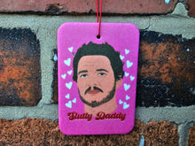 Load image into Gallery viewer, Pedro Pascal car air freshener - Pedro Pascal Gift - The last of us Gift for her - Funny Car accessories - Pink Car GIfts - Cute car gifts