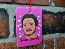 Load image into Gallery viewer, Pedro Pascal car air freshener - Pedro Pascal Gift - The last of us Gift for her - Funny Car accessories - Pink Car GIfts - Cute car gifts