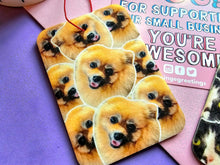 Load image into Gallery viewer, Personalised pet face photo car air freshener - Pet Photo Gifts - Funny Dog Photo Gifts - Personalised Dog Photo gift - Dog Mum Gifts - DOG