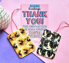 Load image into Gallery viewer, Personalised pet face photo car air freshener - Pet Photo Gifts - Funny Dog Photo Gifts - Personalised Dog Photo gift - Dog Mum Gifts - DOG