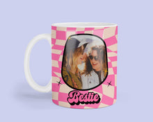 Load image into Gallery viewer, Bestie Photo mug - Best friend Photo mug - Retro Style custom mug - Bestie photo gift - Special friend picture gift - Custom Photo Mug