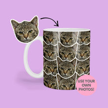 Load image into Gallery viewer, Personalised Cat Mug - Cat lover Gift - Custom funny photo mug - Cat gifts - Kitten Mug - Cat owner mug - Cat Cup - Unique Cat Gift - Photo