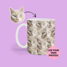 Load image into Gallery viewer, Personalised Cat Mug - Cat lover Gift - Custom funny photo mug - Cat gifts - Kitten Mug - Cat owner mug - Cat Cup - Unique Cat Gift - Photo