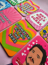 Load image into Gallery viewer, Normalise hitting the curb reusable Car Air freshener - Funny car accessory - New bad driver gifts - Retro Car accessories - Just Passed