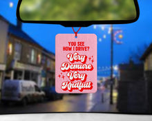 Load image into Gallery viewer, Very Demure, Very Mindful, Cute car accessories - Pink Car Accessories - Cute Car Gifts for her - just passed driving test gifts