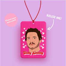 Load image into Gallery viewer, Pedro Pascal car air freshener - Pedro Pascal Gift - The last of us Gift for her - Funny Car accessories - Pink Car GIfts - Cute car gifts