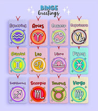 Load image into Gallery viewer, Star Sign car air freshener - Zodiac star sign car gift for her - Cancer star sign - Libra, Scorpio, Cute witchy car accessories - PINK CAR