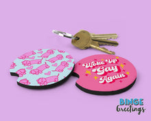 Load image into Gallery viewer, Personalised photo car coasters - custom photo car gifts for him or her - New driver gifts - car coasters with custom logo photos - interior